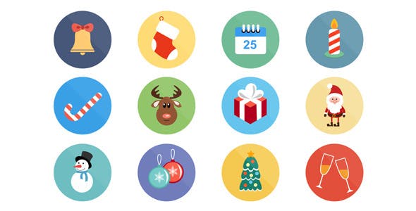 Videohive Christmas Icons 9748871