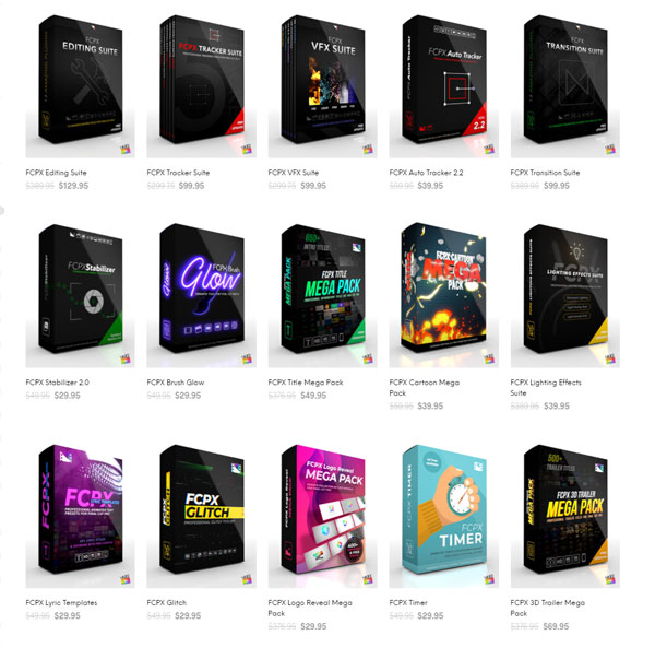 FCPX Plugins Bundle 2020 Pixel Film Studio