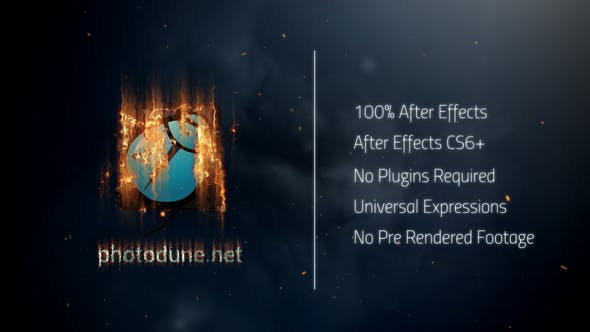 Videohive Fire Logo Reveal 22163684