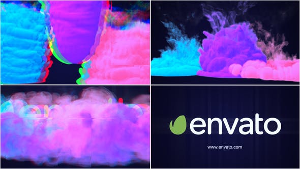 Videohive Glitch Smoke Logo Reveal 22143312