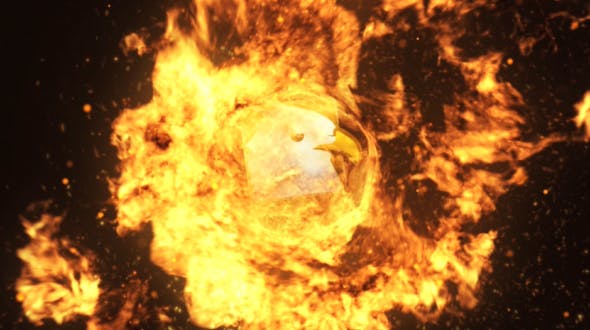 Videohive Spinning Fire Logo Reveal 15924274