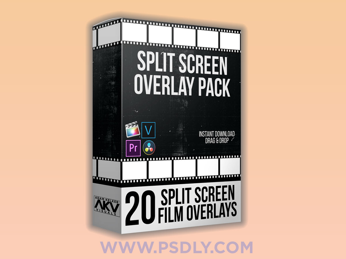 Split Screen Overlay Bundle Pack – Akvstudios