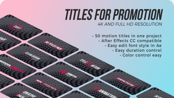 Videohive Titles for promotion After Effects 29180528