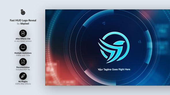 Videohive Fast HUD Logo Reveal 28756475