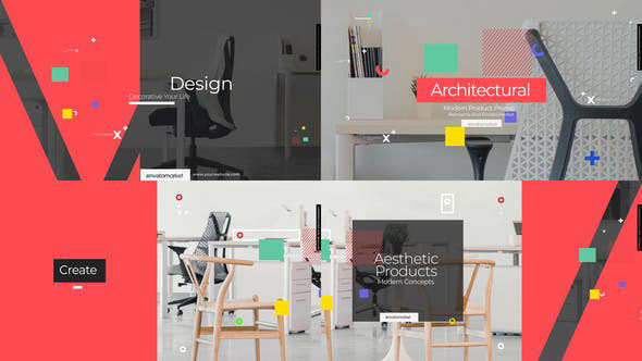 Videohive Office Furniture Products Promotion 28857872