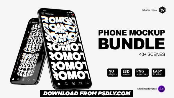 Videohive Phone Mockup Bundle 26433855