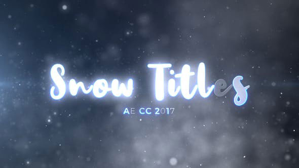 Videohive Snow Titles 28749674