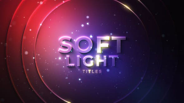 Videohive Soft Light Titles 28585902