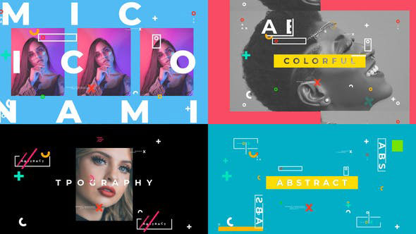 Videohive Typo Colorful Opener 26069065