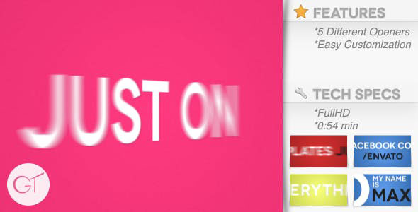 Videohive Typography Openers 3607760