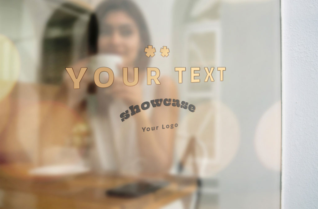 Window Glass Logo Mockup 383940705