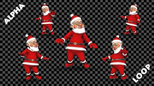 Videohive Dance 3D Santa 23005610