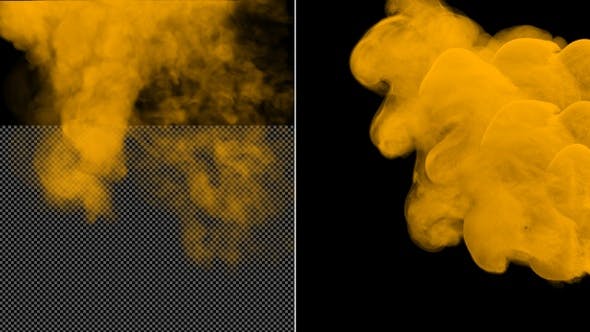 Videohive Yellow Smoke Reveal 23010281