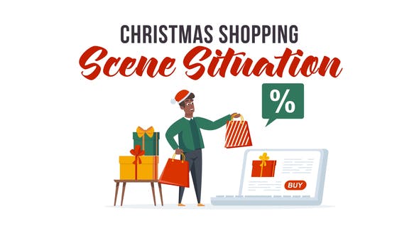 Videohive Christmas shopping - Scene Situation 29437203