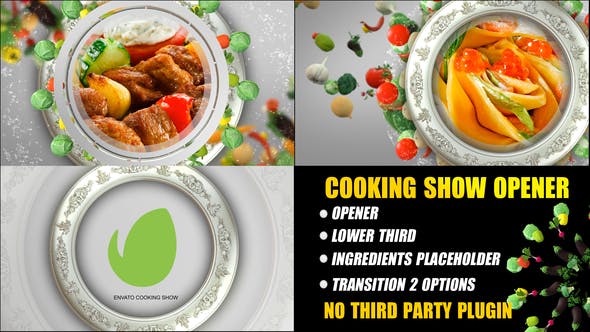 Videohive Cooking Show Opener / Food show intro 26019087