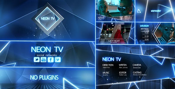 Videohive Neon TV Broadcast Package 12318357