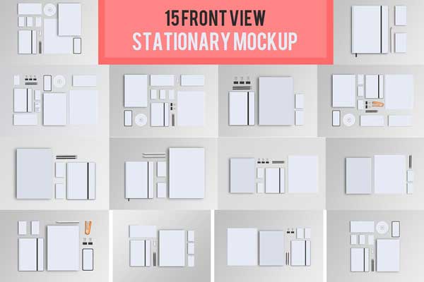 Stationary Mockup Front View 5535409