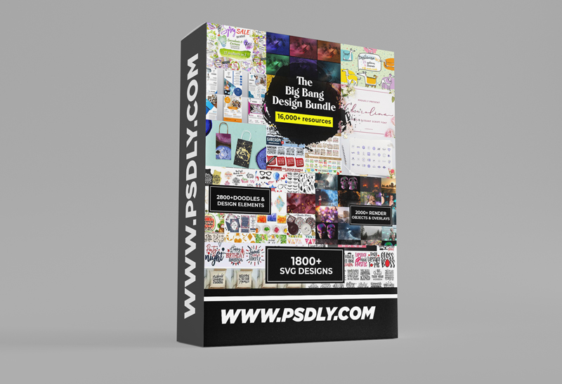 inkydeals — The Big Bang Design Bundle (16000+ iTems)