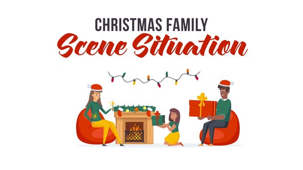 Videohive Christmas family - Scene Situation 29437182