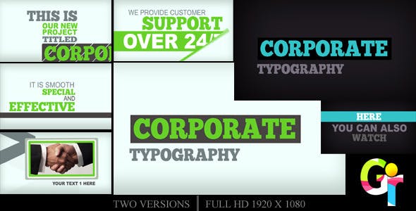 Videohive Corporate Typography 2551573