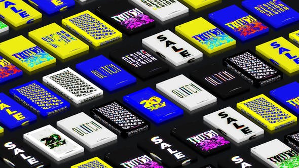 Videohive Wavy Glitch Posters 24572038