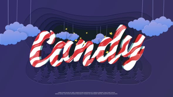 Videohive Christmas Paper Cut Logo 25224632