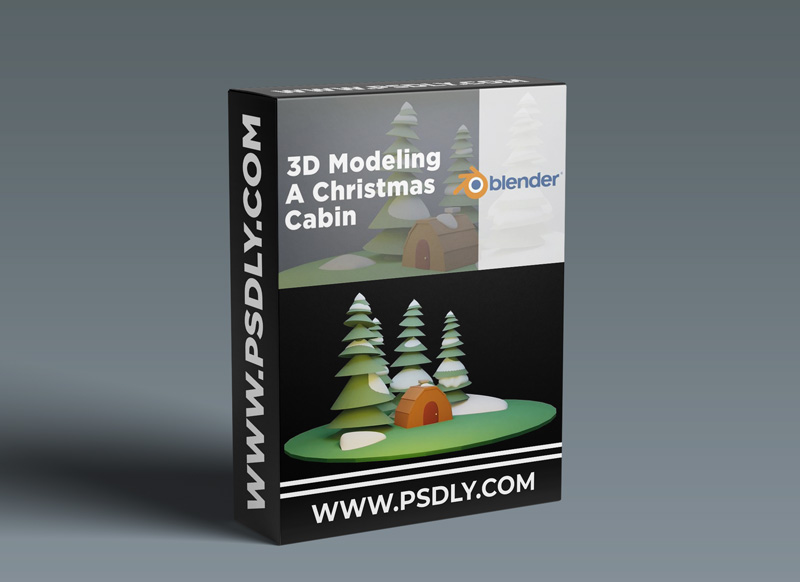 3D Modeling in Blender for Beginners - Christmas Cabin
