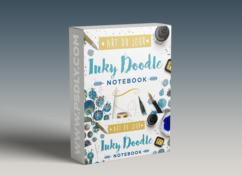 Art du Jour: Inky Doodle Notebook
