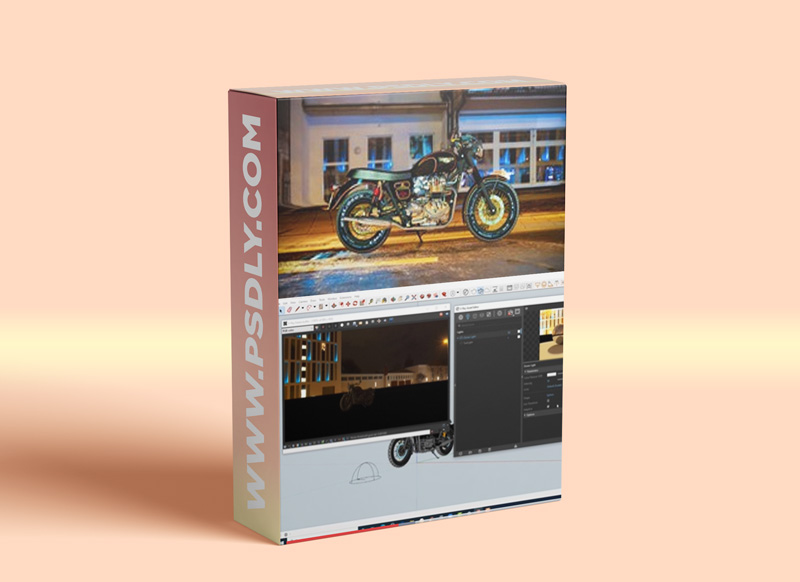 Photorealistic Motorcycle Render Using Sketchup & Vray 4.2