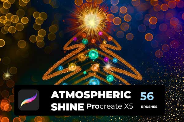 CreativeMarket - SHINE PROCREATE X5 56 brushes 5625432