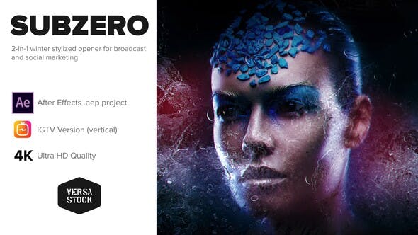 Videohive Subzero Ice Overlays Opener 29719792