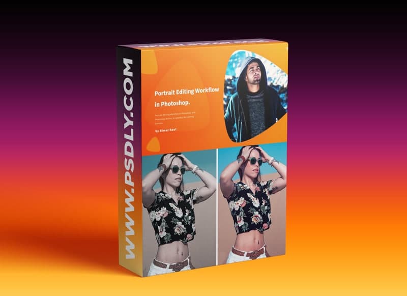 Portrait Photography Editing Workflow in Photoshop with Photoshop Action