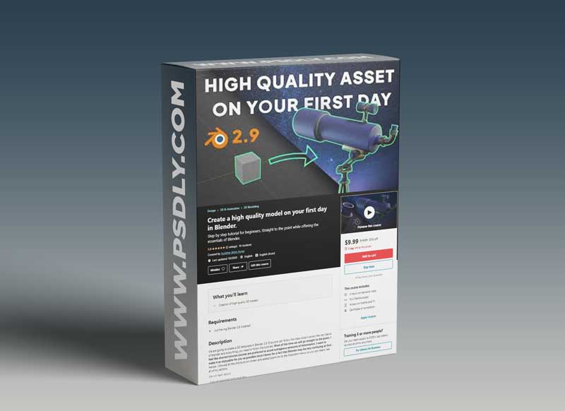 Create a high quality model on your first day in Blender