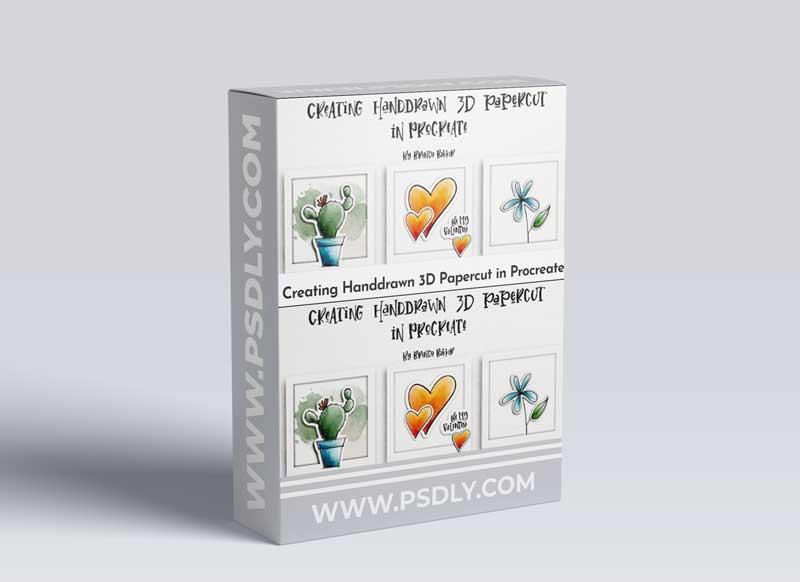 Creating Handdrawn 3D Papercut in Procreate