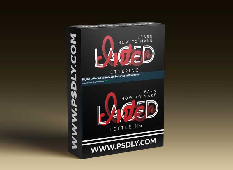 Digital Lettering : Interlaced Lettering In Photoshop