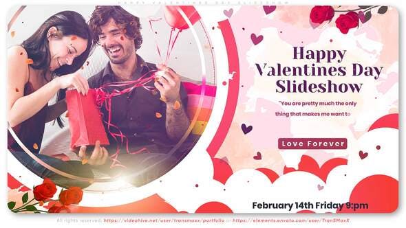 Videohive Happy Valentines Day Slideshow 30005316