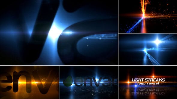 Videohive Light Streaks Logo Reveal 10748293