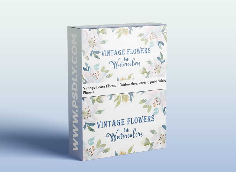 Vintage Loose Florals in Watercolors: learn to paint White Flowers