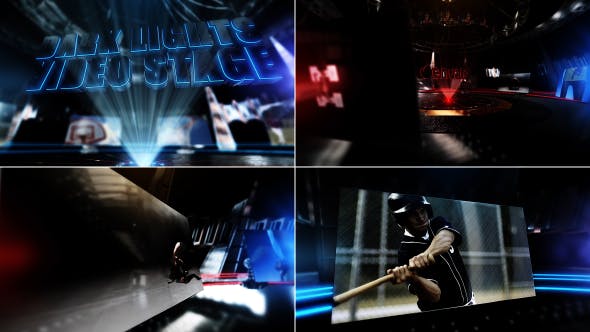 Videohive Dark Lights Video Stage 7692237