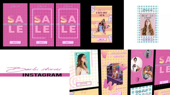 Videohive Barbie Sale Stories Instagram 29978678