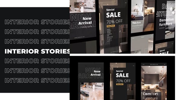 Videohive Interior Minimal Stories Instagram 29884624