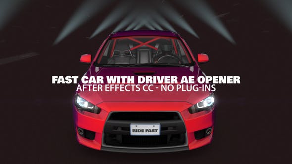 Videohive Fast Car with Driver Opener 23757091