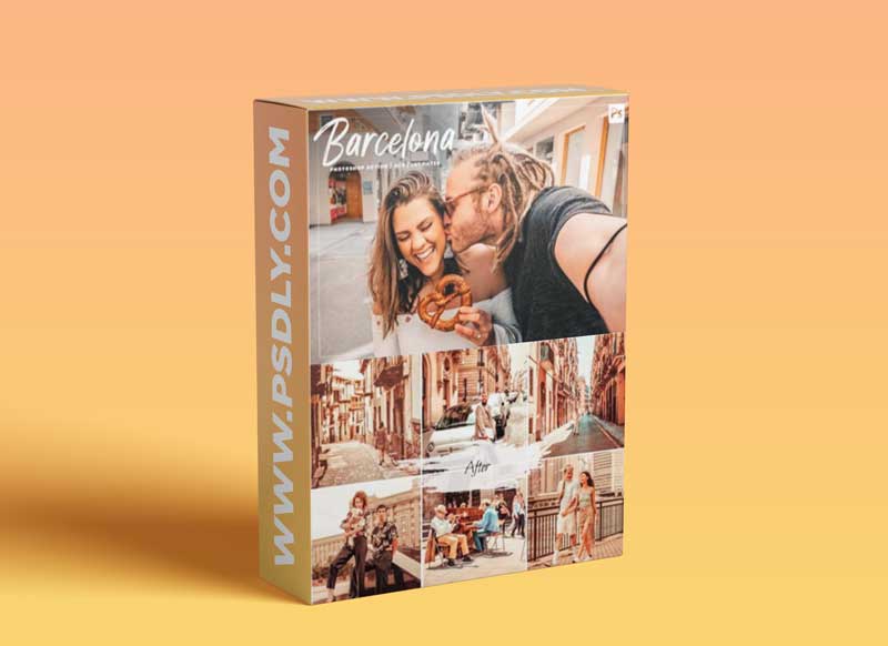 10 Barcelona Photoshop Action 8757474