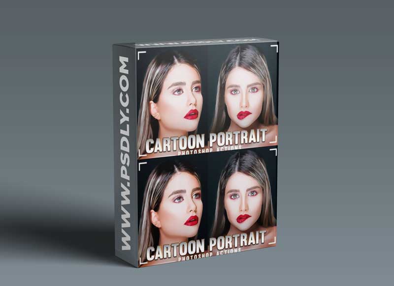 Cartoon Portrait Photoshop Action