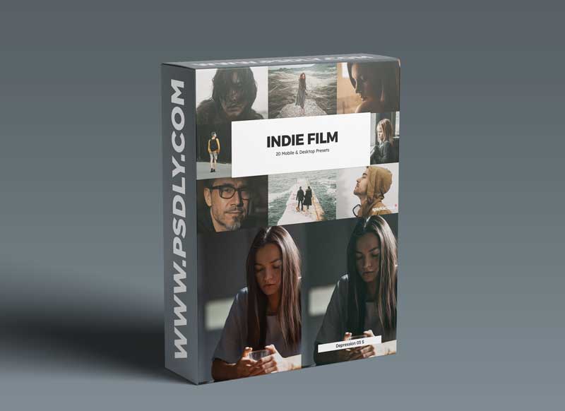 CreativeMarket - 20 Indie Film Lightroom Presets & LUTs 5844319