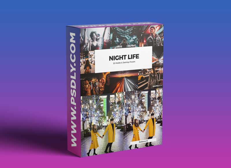 CreativeMarket 20 Night Life Lightroom Presets & LUTs 5859547