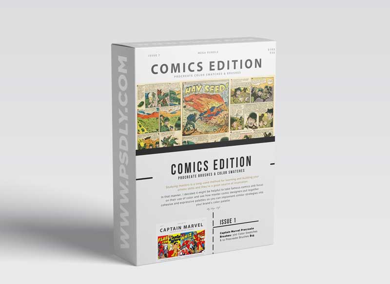 CreativeMarket - Comic Bundle Procreate Brushes 5755346