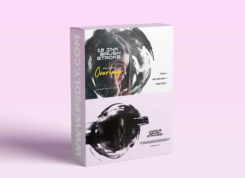 CreativeMarket - Ink Brush Stroke for Photo Overlay 5756890