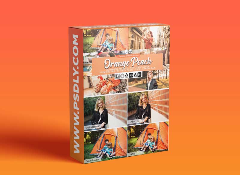 CreativeMarket - Orange Peach Presets 5698213