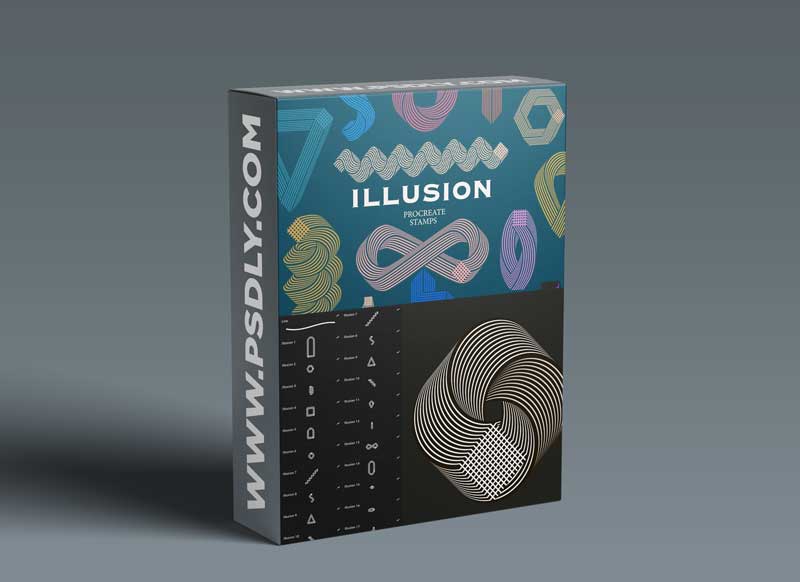 CreativeMarket - "Illusion" Procreate stamps 5748239
